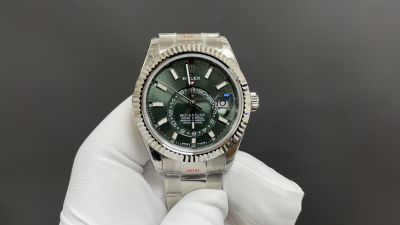 2024 The Best Copy Rolex Sky-Dweller World Timer 42mm Oyster Watch - Stainless Steel